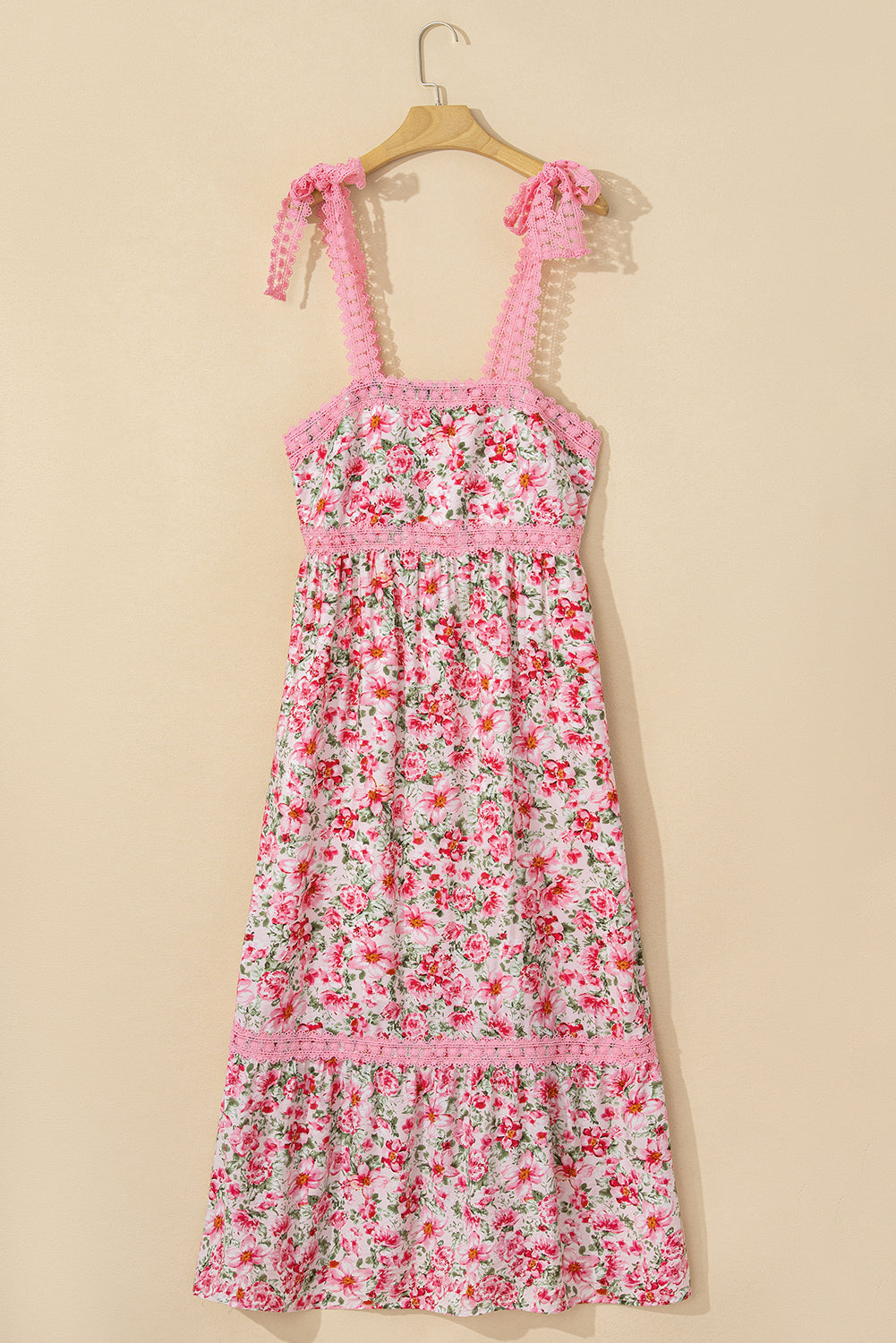 The Blush Garden Lace Maxi Dress