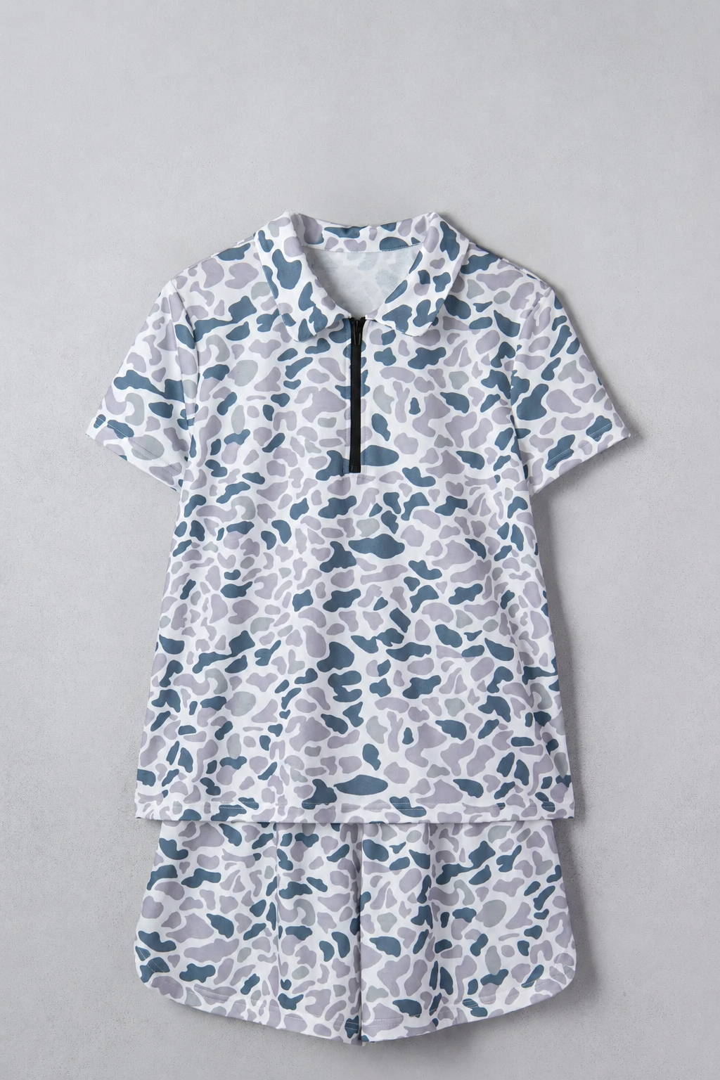 ✨ Coastal Camo Polo & Shorts Lounge Set ✨