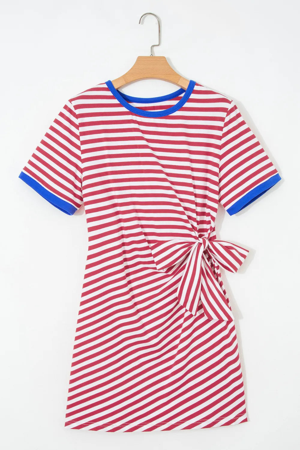 Red Nautical Tie Contrast Trim Mini Dress  "Pre-sale"